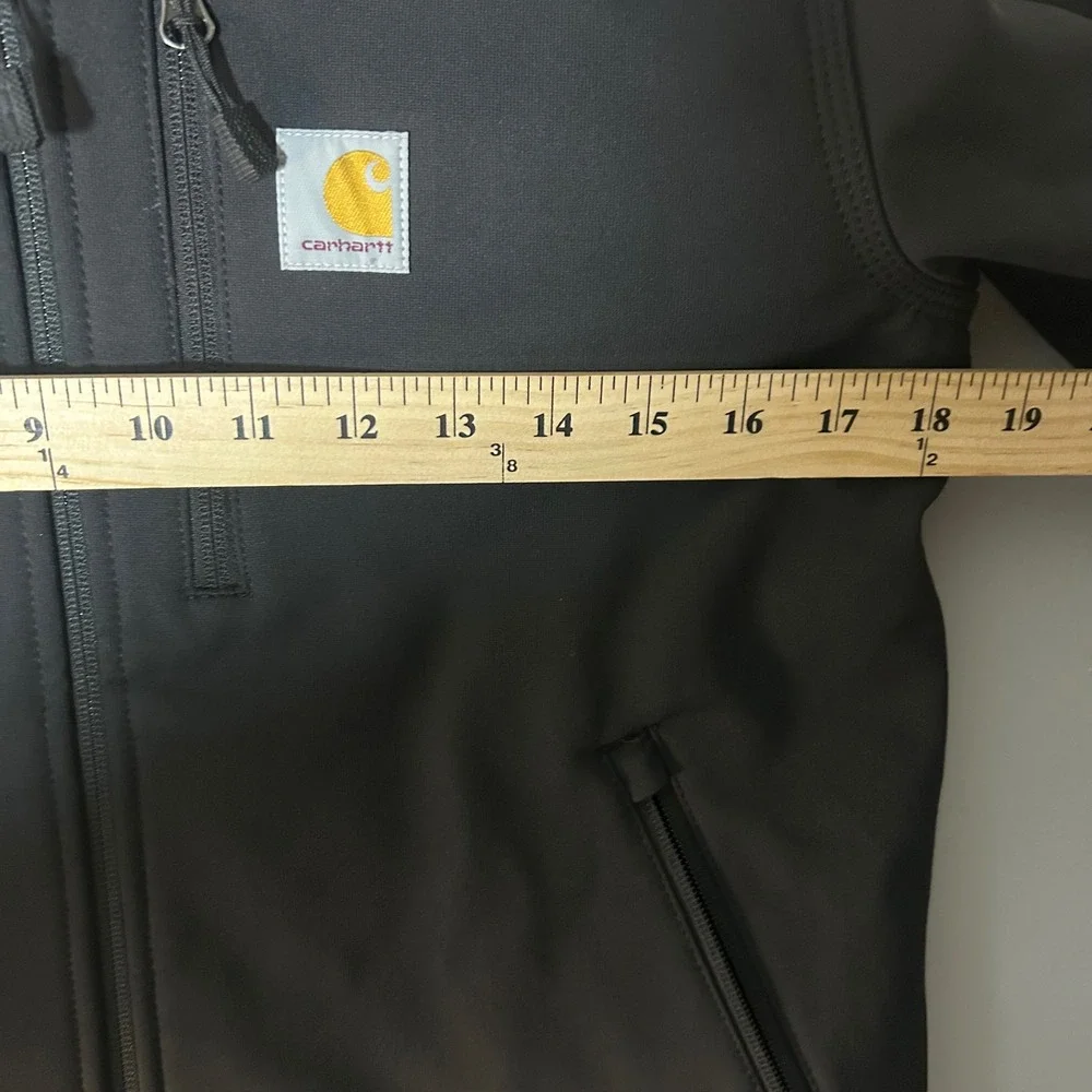 Carhartt Men'S amsc logo Black Soft Shell Jacket Rel Fit Size S Rain‎ Defender